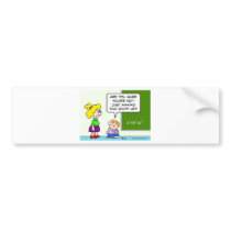 teacher making algebra up in school bumper sticker