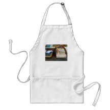 Teacher - Old School Books and Slate Apron