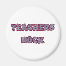 Teacher rock rock fridge magnets