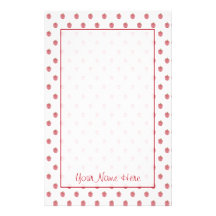 Teacher Stationery - Red Apple Pattern