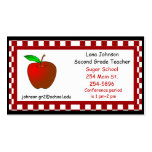 Teachers Apple Business Card