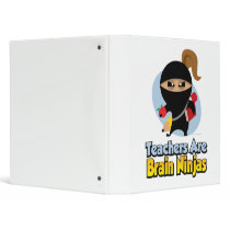 Teachers Are Brain Ninjas 3 Ring Binders