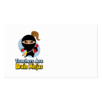 Teachers Are Brain Ninjas Business Cards
