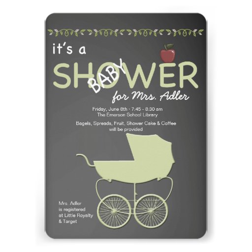 Teacher's Baby Shower Invitation