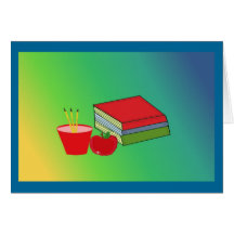 Teachers Desk Accessories Card