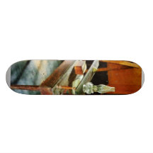 Teacher's Desk with Hurricane Lamp Skateboards
