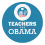 Teachers for Obama Round Stickers