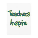 Teachers Inspire (green) Postcards