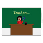 Teachers Make the World Go Round Card