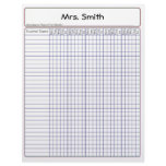 Teacher's Monthly Attendance Record letterhead