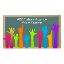 teachers or tutors business card
