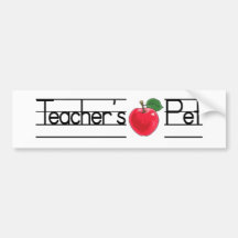 Teacher's Pet Bumper Sticker
