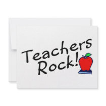 Teachers Rock 2 Personalized Invitations