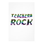 TEACHERS ROCK WITH COLOR STATIONERY PAPER