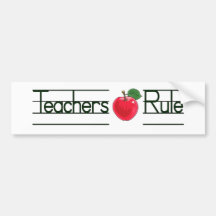 Teacher's Rule Bumper Sticker