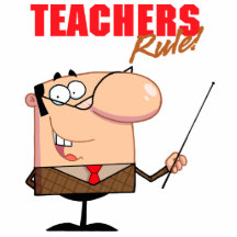 teachers rule male teacher character photo cutout