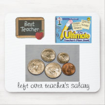 Teacher's salary mouse mats