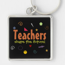 Teachers shape the future keychain