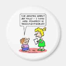 teaching disabled grades school refrigerator magnet