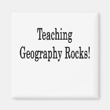 Teaching Geography Rocks Fridge Magnets