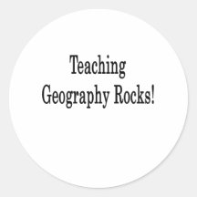 Teaching Geography Rocks Stickers