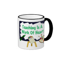 Teaching Is A Work Of Heart Coffee Mugs