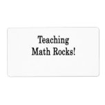 Teaching Math Rocks Personalised Shipping Labels