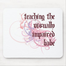 Teaching the Visually Impaired Babe Mouse Mat