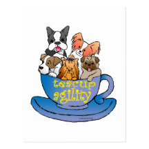 teacup agility postcard