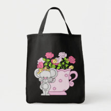 Teacup Flower Bag