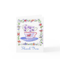 Teacup Stack Tea Time Thank You