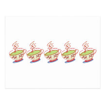 Teacups Postcard