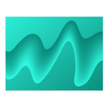 Teal Abstract Design Image. Postcard