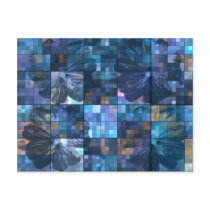 Teal and Blue Flower