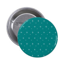 Teal And Bright Stars Elegant Pattern Pins
