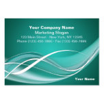Teal Aqua Wave Business Card