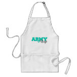 Teal Army Wife Aprons
