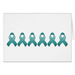 Teal Awareness Ribbon Card