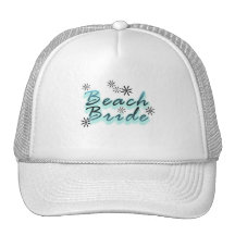 Teal Beach Bride Tshirts and Gifts Hat