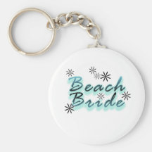Teal Beach Bride Tshirts and Gifts Key Chains