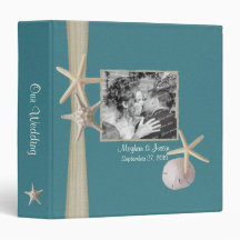 Teal Beach Starfish and Photos Binders