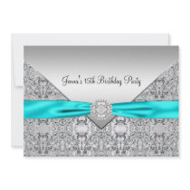 Teal Blue 15th Quinceanera Birthday