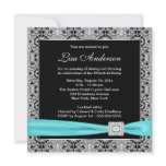 Teal Blue Black Lace Womans 50th Birthday Party