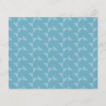 Teal Blue Geometric Abstract Pattern. Personalized Flyer