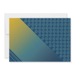 Teal Blue & Gold, hibiscus template Invitation