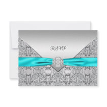 Teal Blue RSVP