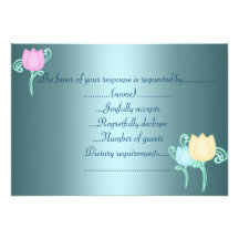 teal blue shimmer rsvp invites