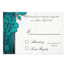 Teal Break Through Reply Card