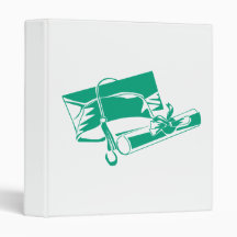 Teal Cap & Diploma 3 Ring Binders