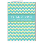 Teal Chevron Employee Appreciation Card